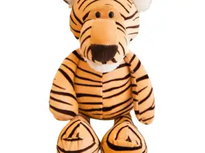 Knuffelige Tijger Pluche Mascotte Gestreept 25cm