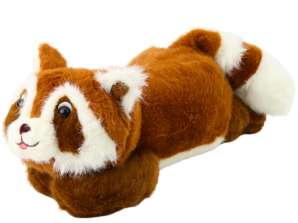 Plüsch Kuscheltier Waschbär braun liegend 30cm