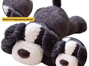 Plush cuddly mascot dog dark gray 30cm
