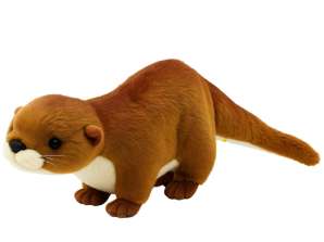 Cuddly Otter Plush Mascot With White Brown 50cm