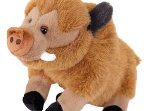 Peluche Sanglier Câlin Marron 25cm