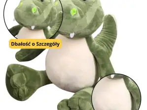 Pluche knuffelige mascotte Krokodil Groen 25cm