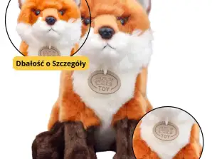 Knuffelige vos pluche mascotte roodbruin 23cm