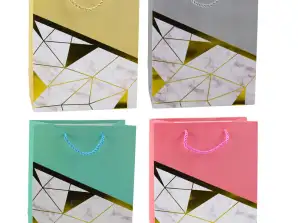 Geschenkverpackung Geometrische Muster Marmor 23 x 18 x 10.5 cm