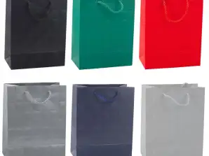 Elegante Geschenktasche Prägung Quadrate 23 x 18 x 10.5 cm