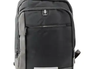 Üzleti hátizsák USB laptop zseb fekete 16L 45cm