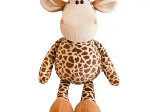 Knuffelige pluche mascotte Giraf met stippen 25cm