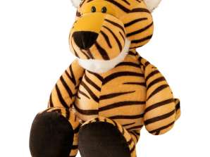 Cuddly plush mascot tiger orange striped 23cm