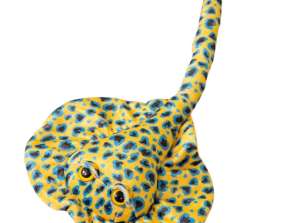 Peluche pastinaca mascotte gialla a pois 50cm