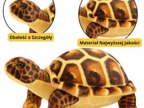 Peluche tartaruga mascotte peluche peluche marrone 25cm