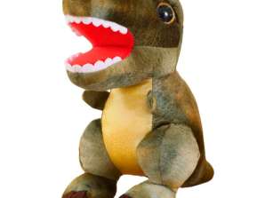 Kuscheliges Dinosaurier Plüsch Maskottchen mit Hautstruktur Grün 32cm