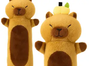 Capybara Plüsch Maskottchen mit Frucht Längskissen Rolle braun 45cm
