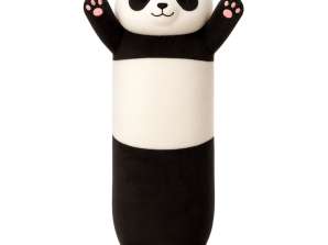 Plüsch Panda Maskottchen Kissenrolle Weiß & Schwarz 70cm