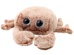 Kosete krabbe plysj maskot beige 26cm