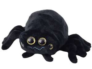 Pluche Knuffelige Insect Spin Mascotte Zwart 30cm