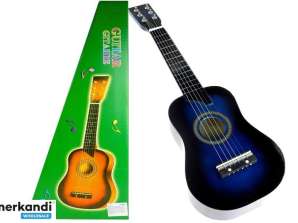 Klassisk tregitar med pickup-plekter blå 60 cm