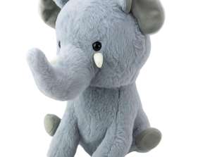 Плюшевий м'який талісман Big Elephant Grey 36см