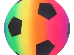 Strandball Gummi Palme Regenbogen Bunter Fußball 22cm