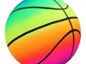 Strandball Gummi Regenbogen Bunt Basketball 22cm