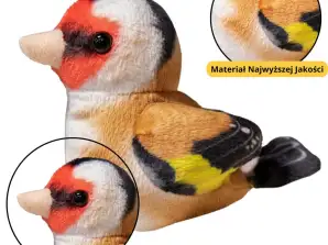 Kis plüss kék madár aranypinty 10cm