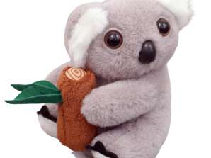 Pehmo Koala Avaimenperä Oksalla Harmaa Karabiiniini Kulta 12cm