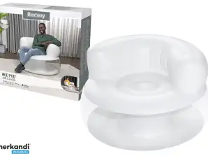 Bestway Vit Uppblåsbar Fåtölj 75138