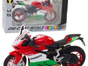 Metal Sport Motorcycle Red Green Lights Sounds 1:12
