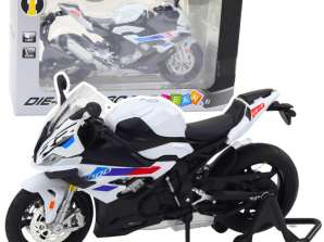 Metallic Sport Motorcycle Lights Sounds White S1000 1:12