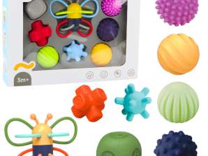 Soft Sensory Balls oktató pillangó készlet 8 db
