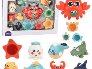 Set di Giocattoli per il Bagno - Granchio - Animali Marini 12 pz