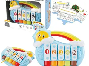 Educational Five-Tone Piano for Little Ones Sunny Blue