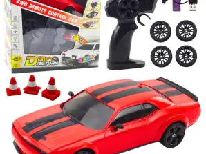 Auto Sport Drift Verwisselbare Wielen Afstandsbediening RC 4WD Rode Sport
