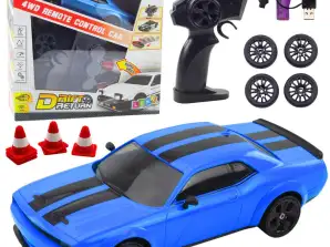 Auto Sport Drift Verwisselbare Wielen Afstandsbediening RC 4WD Blauw Sport