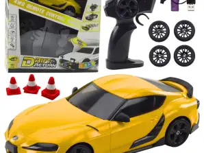Auto Sport Voor Drift Verwisselbare Wielen Afstandsb bediening RC 4WD Geel