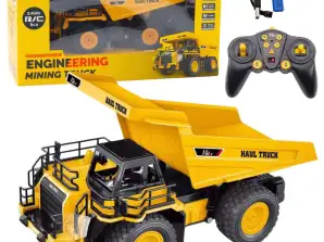 Camion de Chantiers Télécommandé RC 2.4G 9CH Jaune