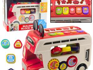 Autobus Educativo Interattivo Selettore Luci Suoni Rosso
