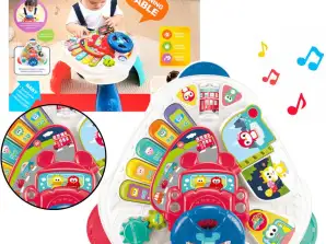 Tavolo Educativo Interattivo con Volante Triangolare Colorato