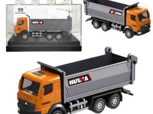 Тягач металлический модель коллекционная Huina оранжевый 1:80