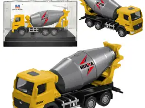 Betonmischer Metallmodell Sammlerstück Huina Gelb 1:80