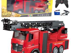 Fire Truck with Extendable Ladder Huina 1:18