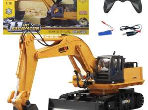 Rotary Crawler Excavator Remote Controlled RC Huina 1:16