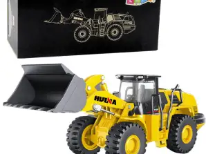 Экскаватор с ковшом металлическая конструкция Huina жёлтая 1:50