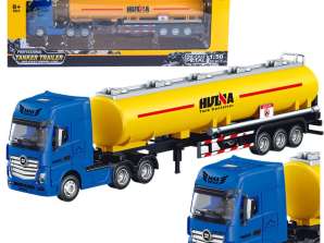 Metalen Tankwagen Bewegende Elementen Geel 1:50