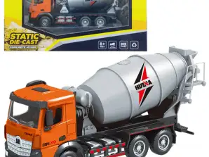 Betonmixer Bouwvoertuig Metaal Huina Oranje 1:50