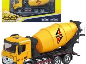 Betonmixer Bouwvoertuig Metaal Huina Geel 1:50