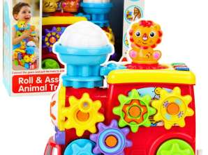Locomotiva interattiva musicale per ingranaggi del bambino colorato