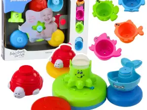 Set İnteraktif Banyo Oyuncak Çeşme Hayvanlar Bardakları