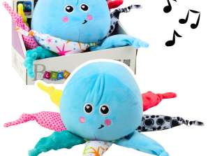 Pluche Octopus Slaapknuffel Licht Geluid Blauw