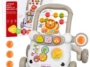 Educational Walker Interactive Pusher Blocks Clock Gears Grå