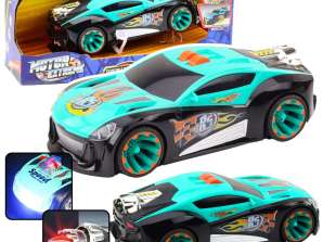 Racing Car With Rocket Riding On Rear Wheels Lights Sounds